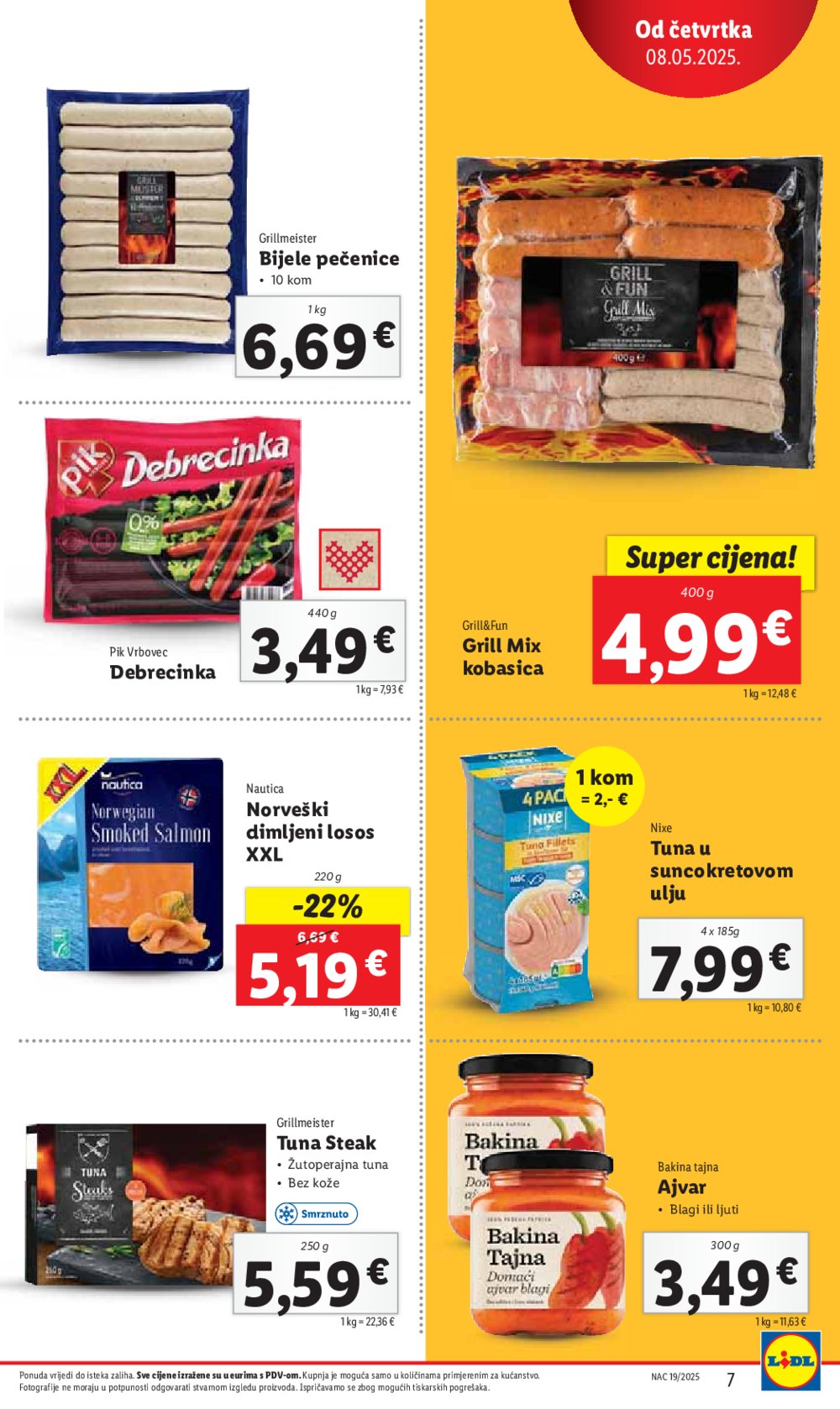 Lidl super ponuda od četvrtka 08.05.-11.05.2025.