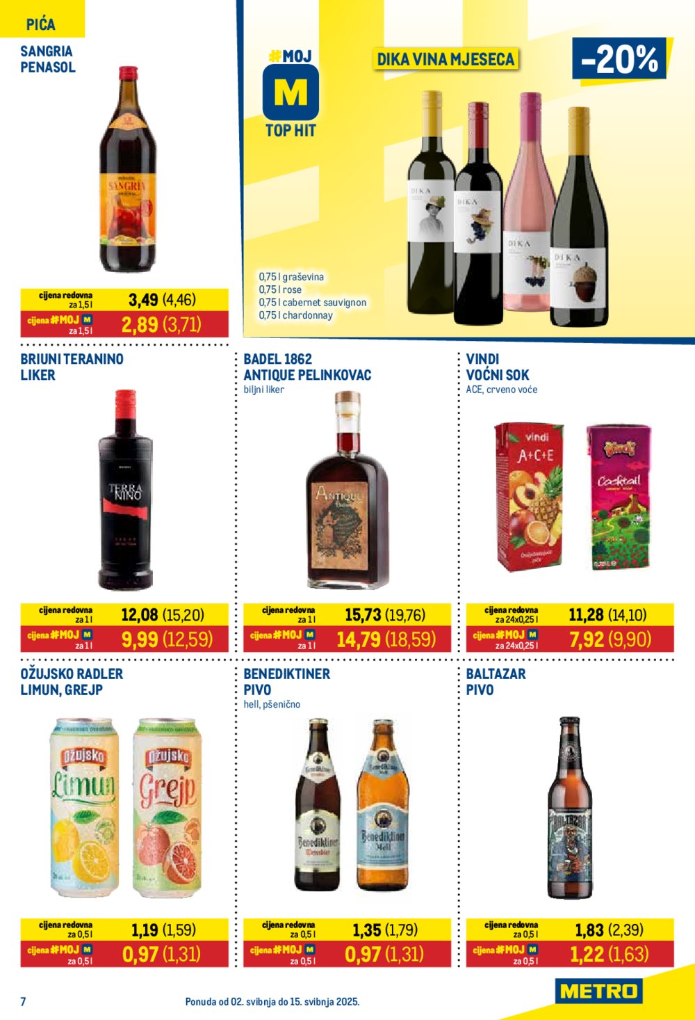 Metro katalog Prehrana akcija 02.05.-15.05.2025.