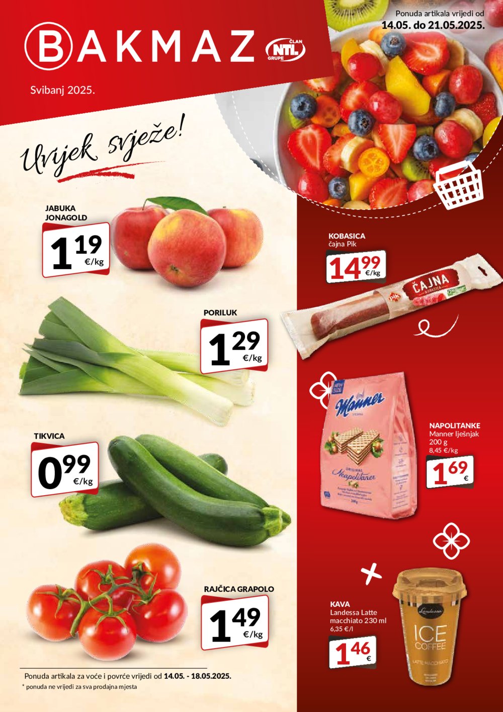 Bakmaz katalog Akcija 14.05.-21.05.2025.