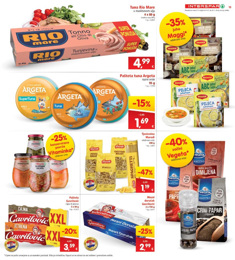 INTERSPAR katalog akcija 14.05.-20.05.2025.