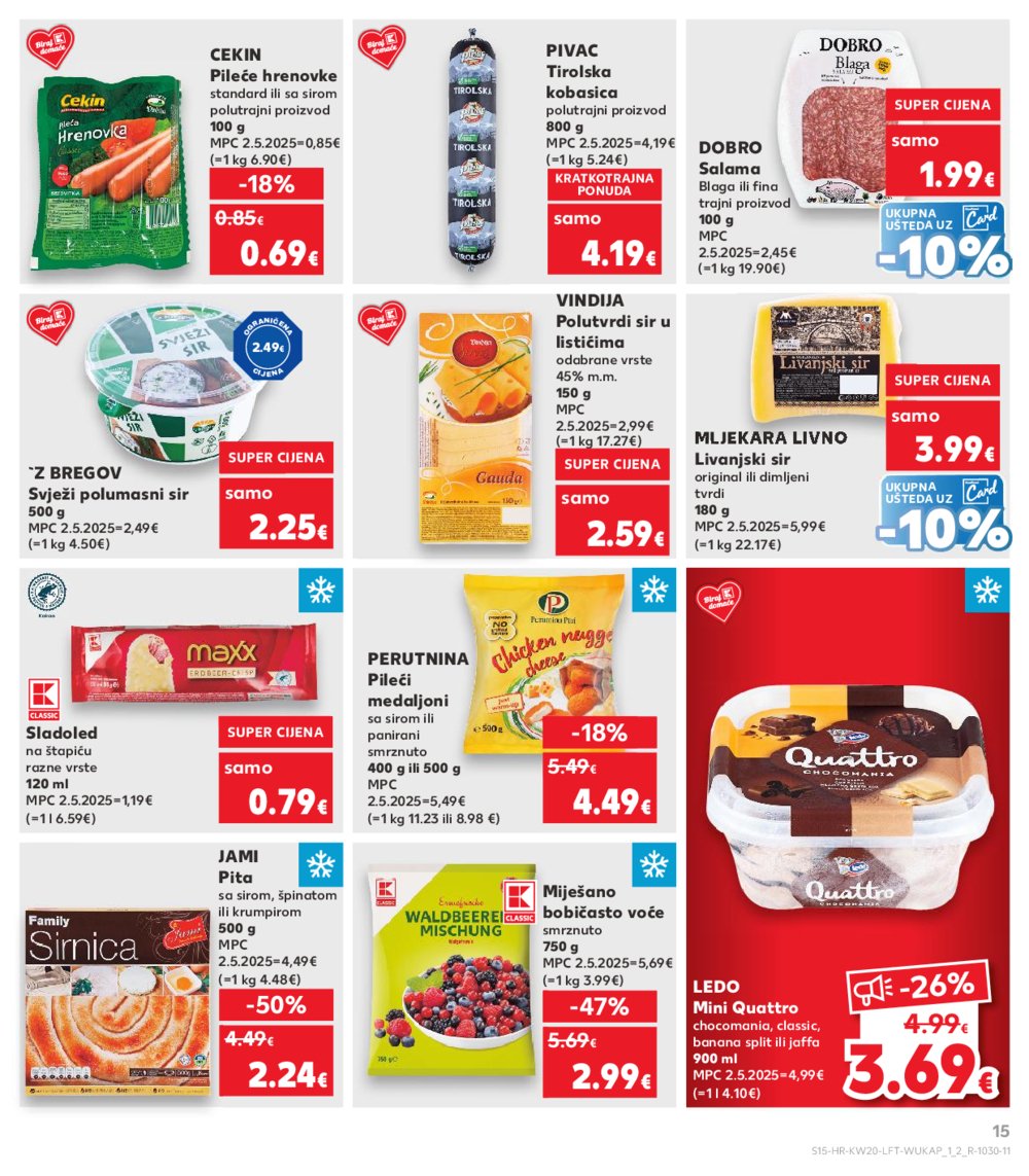 Kaufland katalog Akcija 14.05.-20.05.2025. Odabrane poslovnice