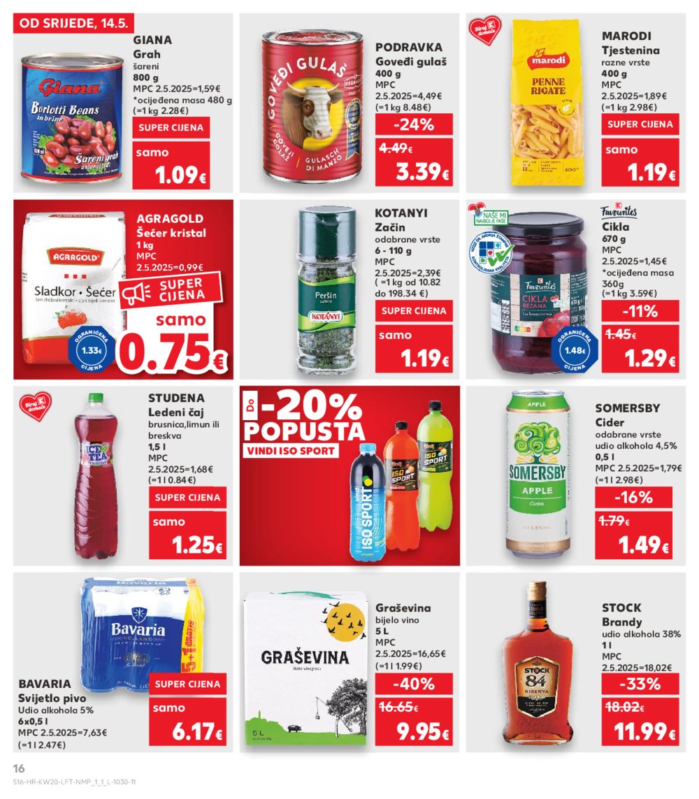 Kaufland katalog Akcija 14.05.-20.05.2025. Odabrane poslovnice