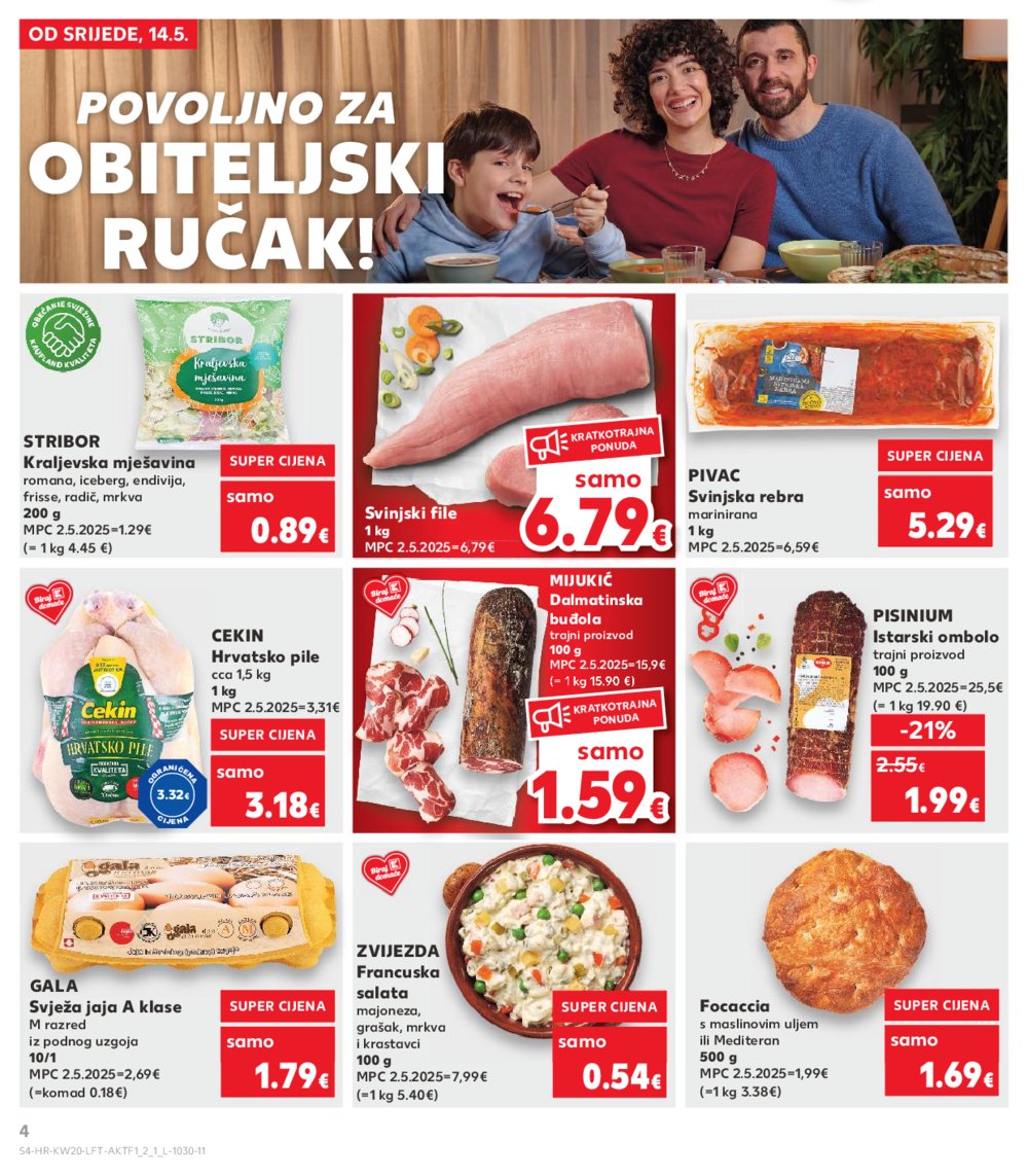 Kaufland katalog Akcija 14.05.-20.05.2025. Odabrane poslovnice