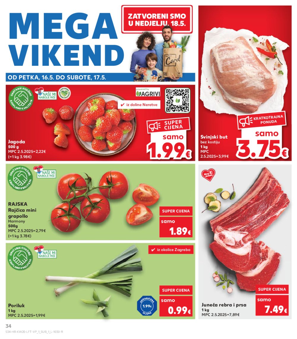 Kaufland katalog Akcija 14.05.-20.05.2025. Odabrane poslovnice