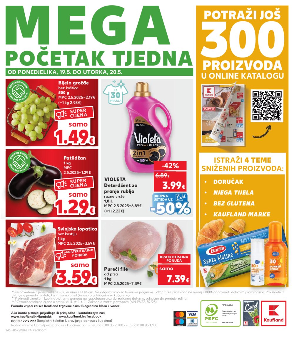 Kaufland katalog Akcija 14.05.-20.05.2025. Odabrane poslovnice