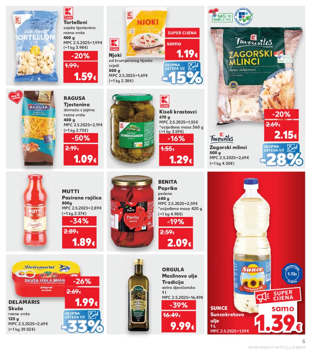 Kaufland katalog Akcija 14.05.-20.05.2025. Odabrane poslovnice
