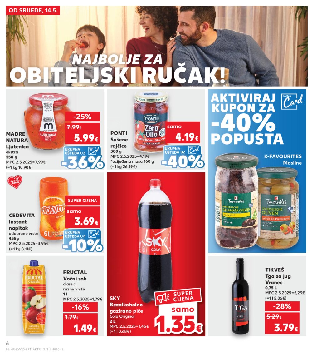 Kaufland katalog Akcija 14.05.-20.05.2025. Odabrane poslovnice