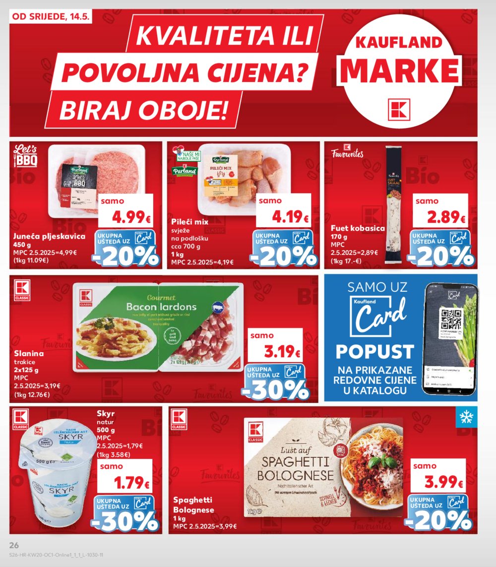 Kaufland katalog Kaufland marke 14.05.-20.05.2025. Ivanec