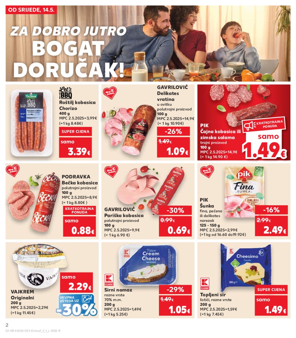 Kaufland katalog Kaufland marke 14.05.-20.05.2025. Odabrane poslovnice