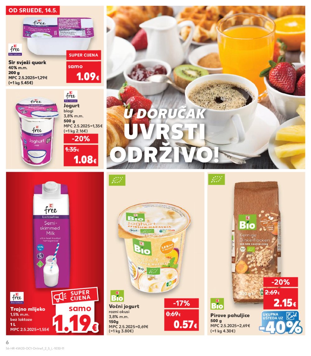 Kaufland katalog Kaufland marke 14.05.-20.05.2025. Odabrane poslovnice