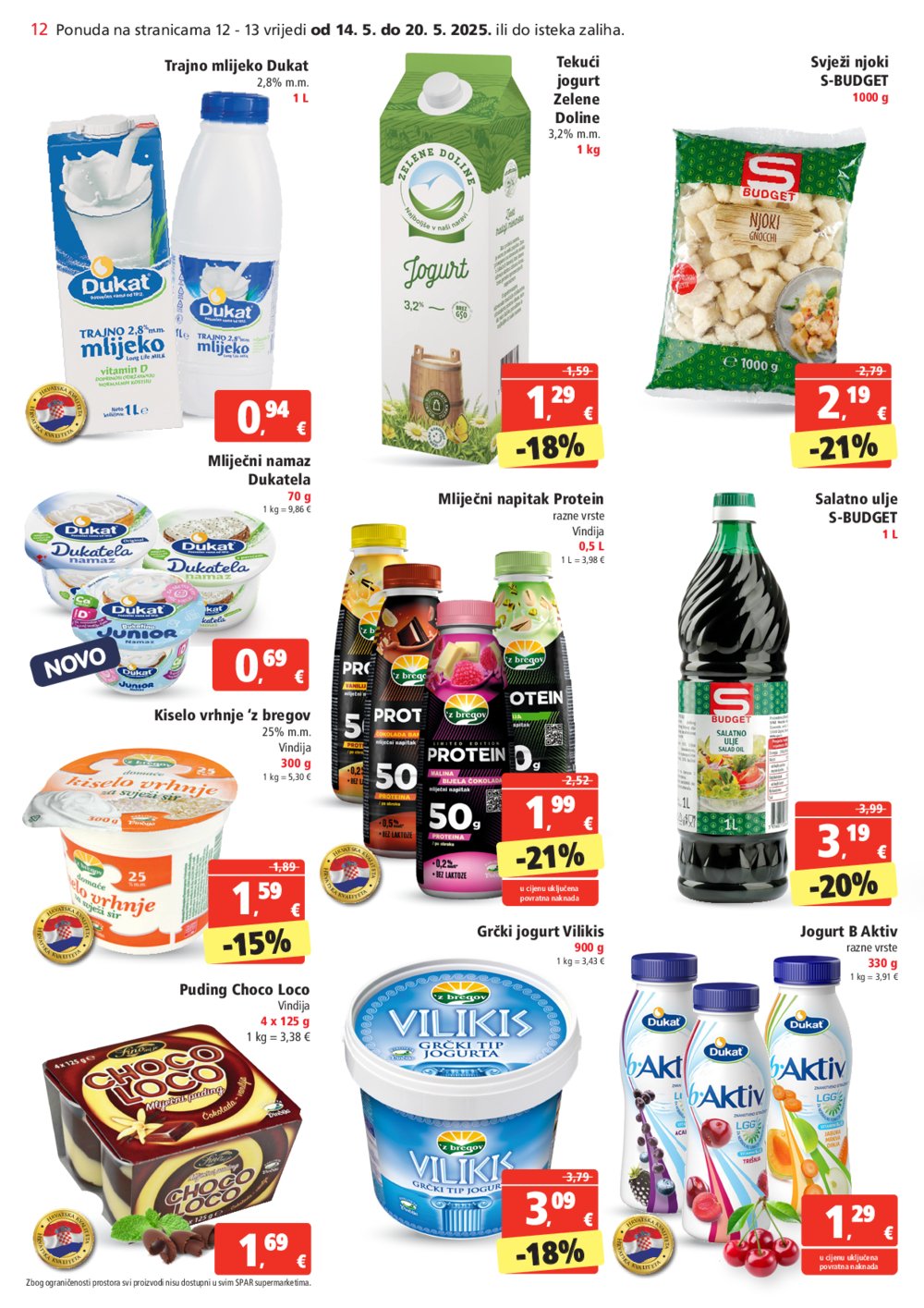 SPAR katalog akcija 14.05.-20.05.2025.