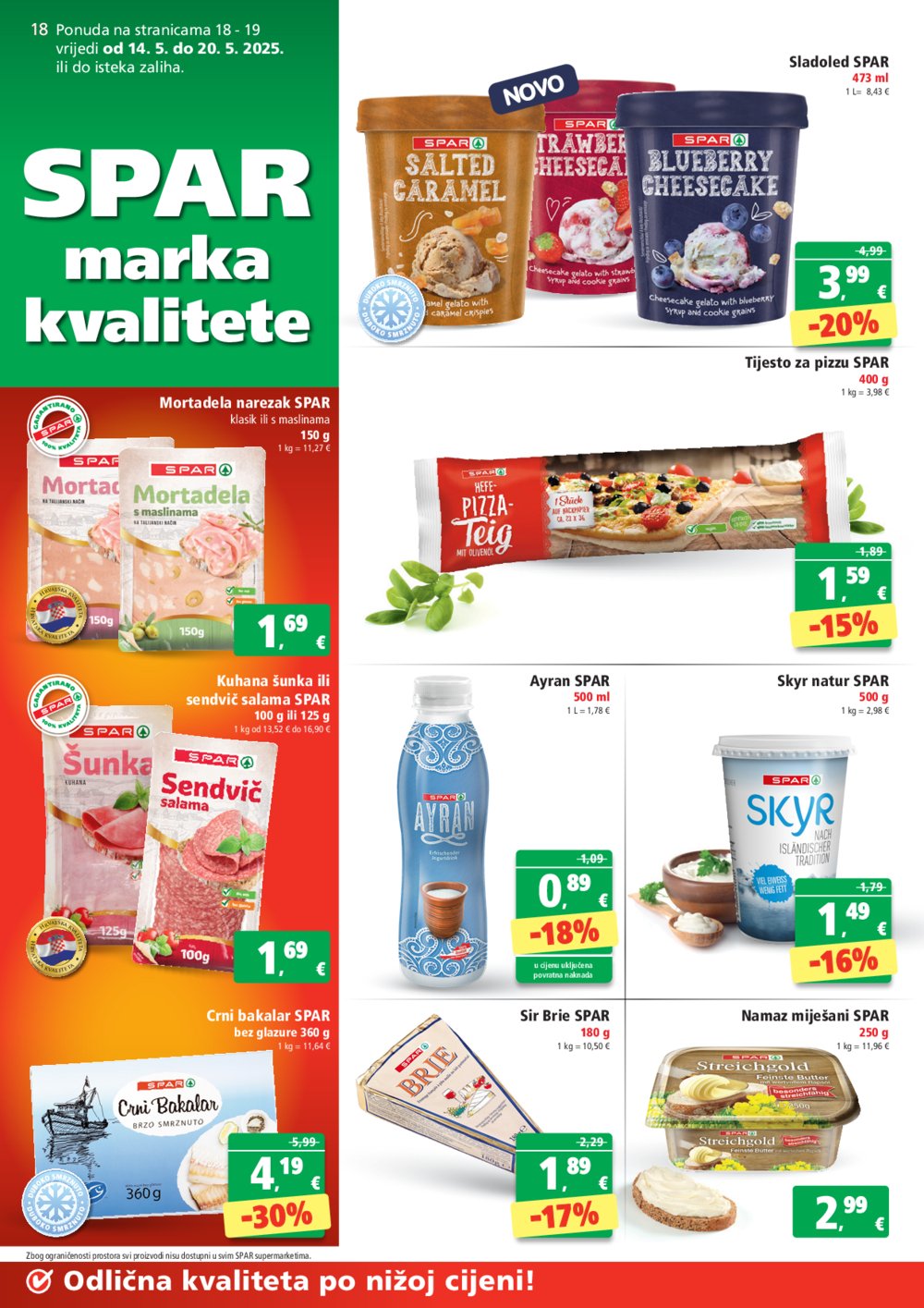 SPAR katalog akcija 14.05.-20.05.2025.