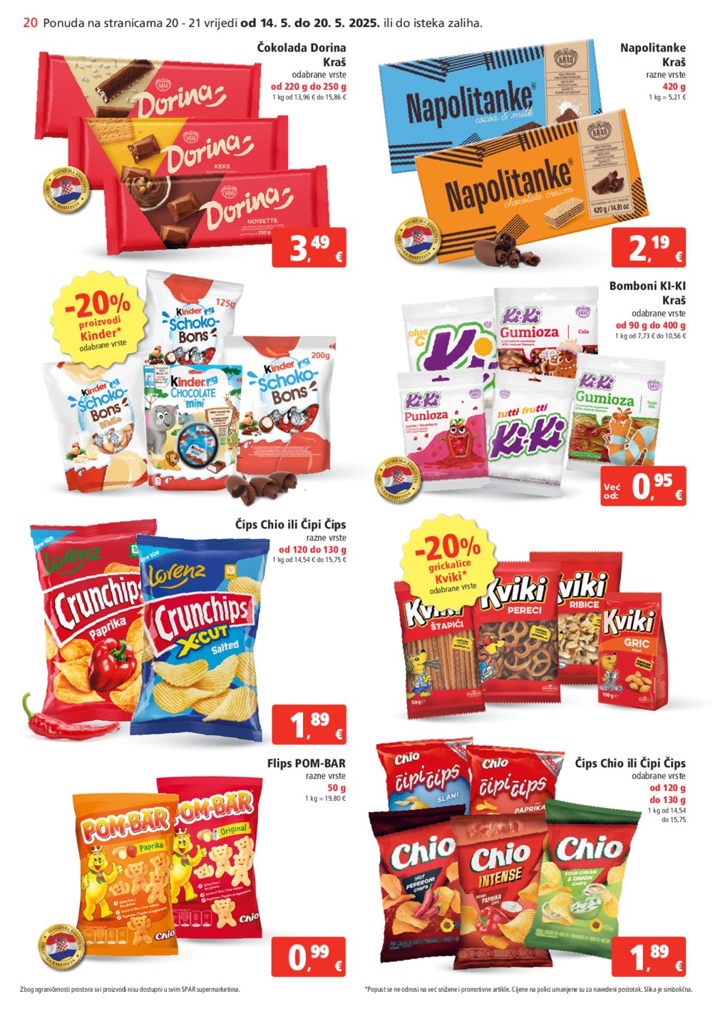 SPAR katalog akcija 14.05.-20.05.2025.