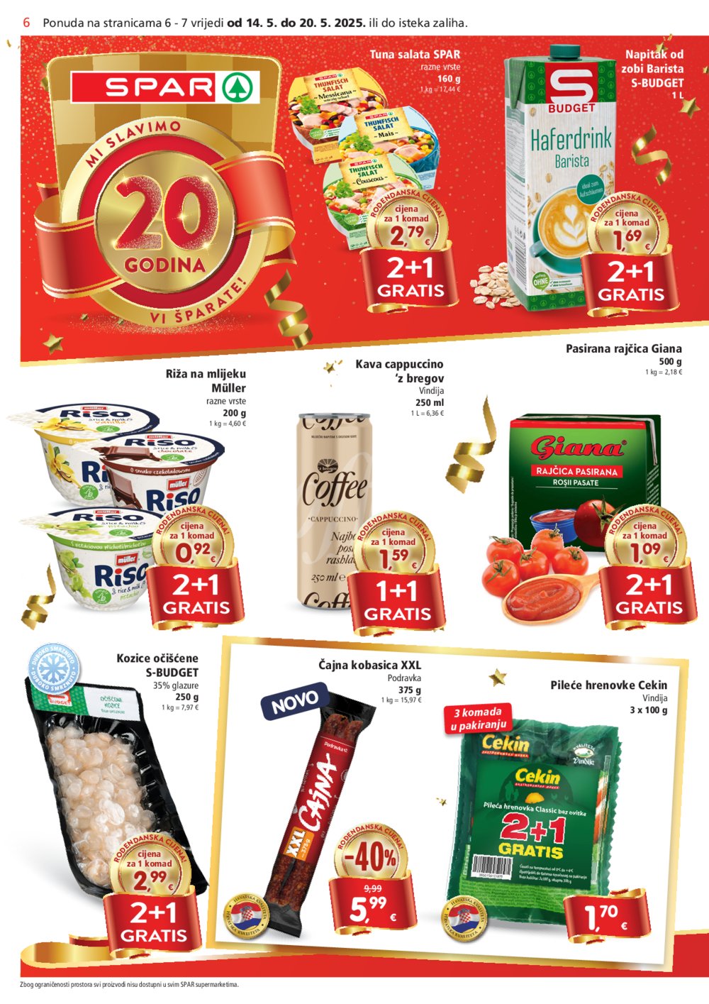 SPAR katalog akcija 14.05.-20.05.2025.