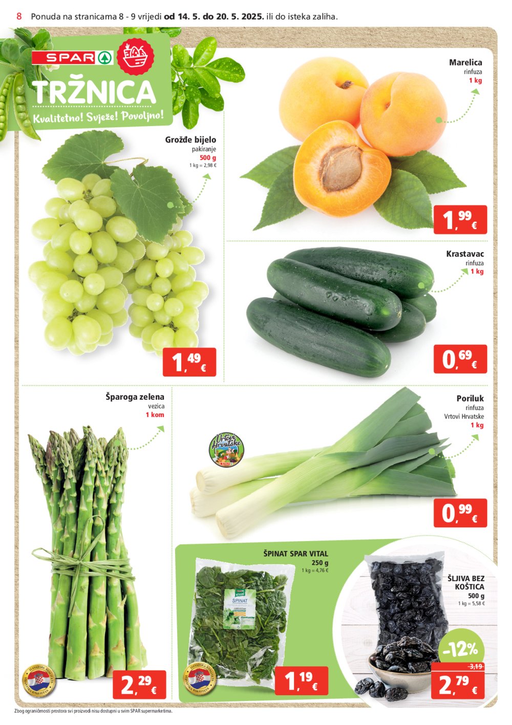 SPAR katalog akcija 14.05.-20.05.2025.