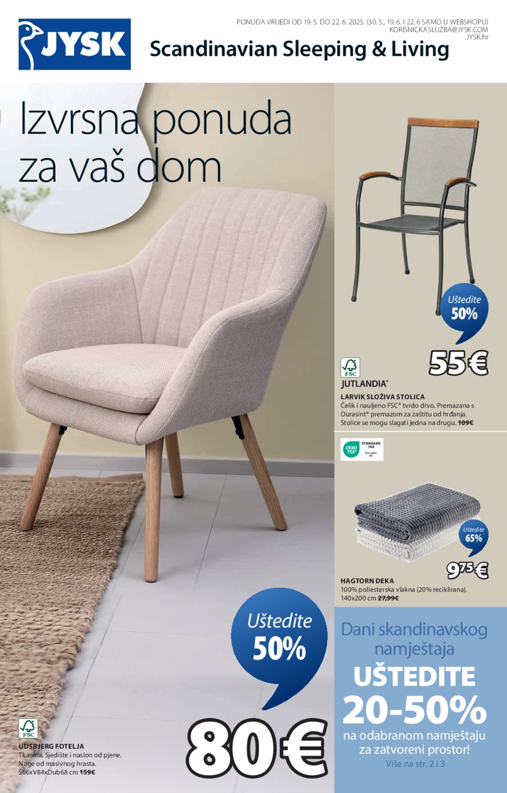Jysk katalog Akcija 19.05.-22.06.2025.