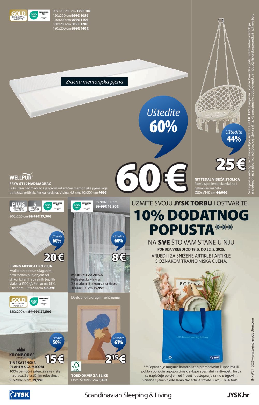 Jysk katalog Akcija 19.05.-22.06.2025.
