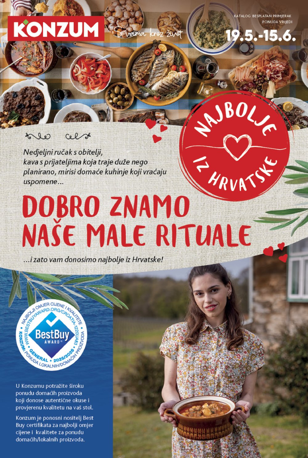 Konzum katalog Najbolje iz Hrvatske 19.05.-15.06.2025.