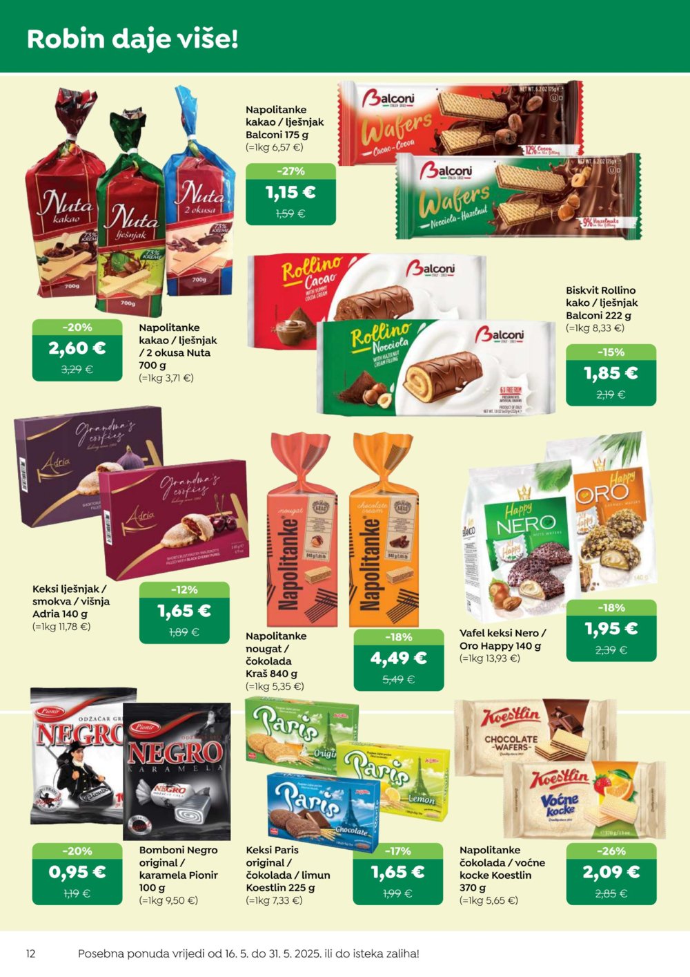 Robin katalog Akcija 16.05.-31.05.2025.