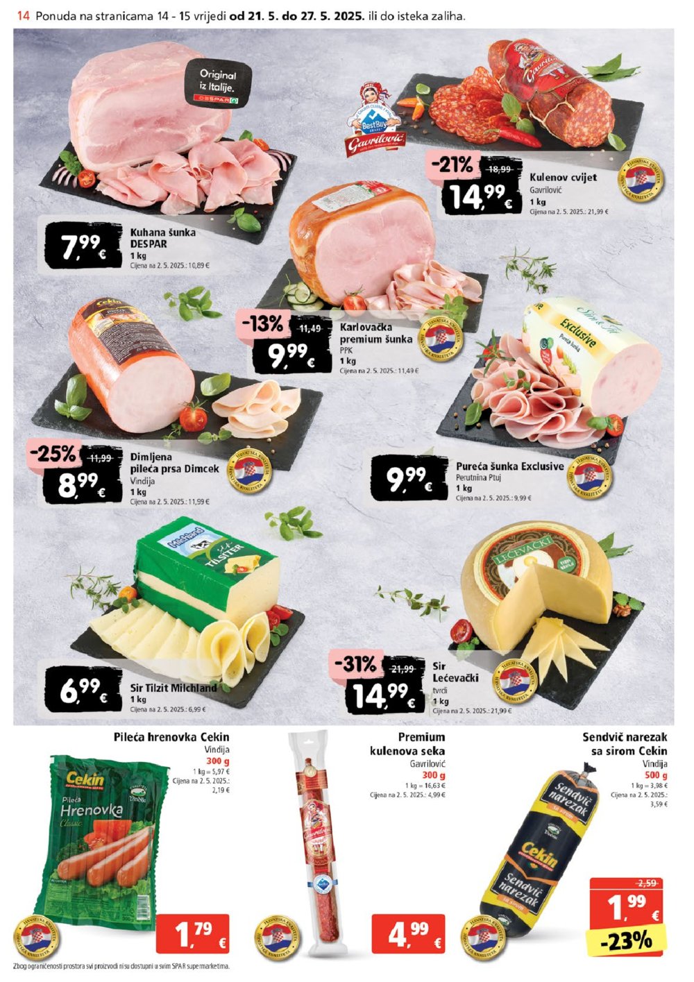SPAR katalog Akcija 21.05.-27.05.2025.