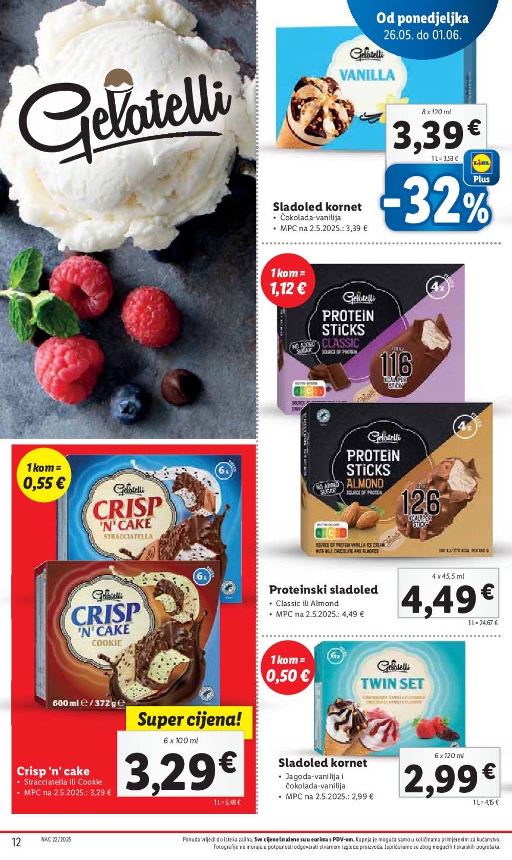 Lidl super ponuda od ponedjeljka 26.05.-01.06..