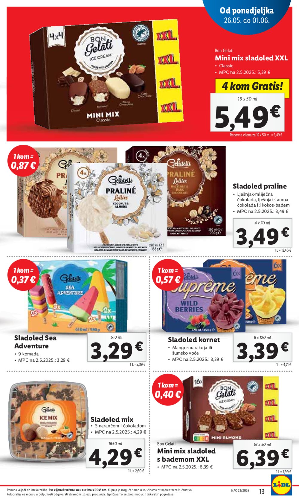 Lidl super ponuda od ponedjeljka 26.05.-01.06.2025.