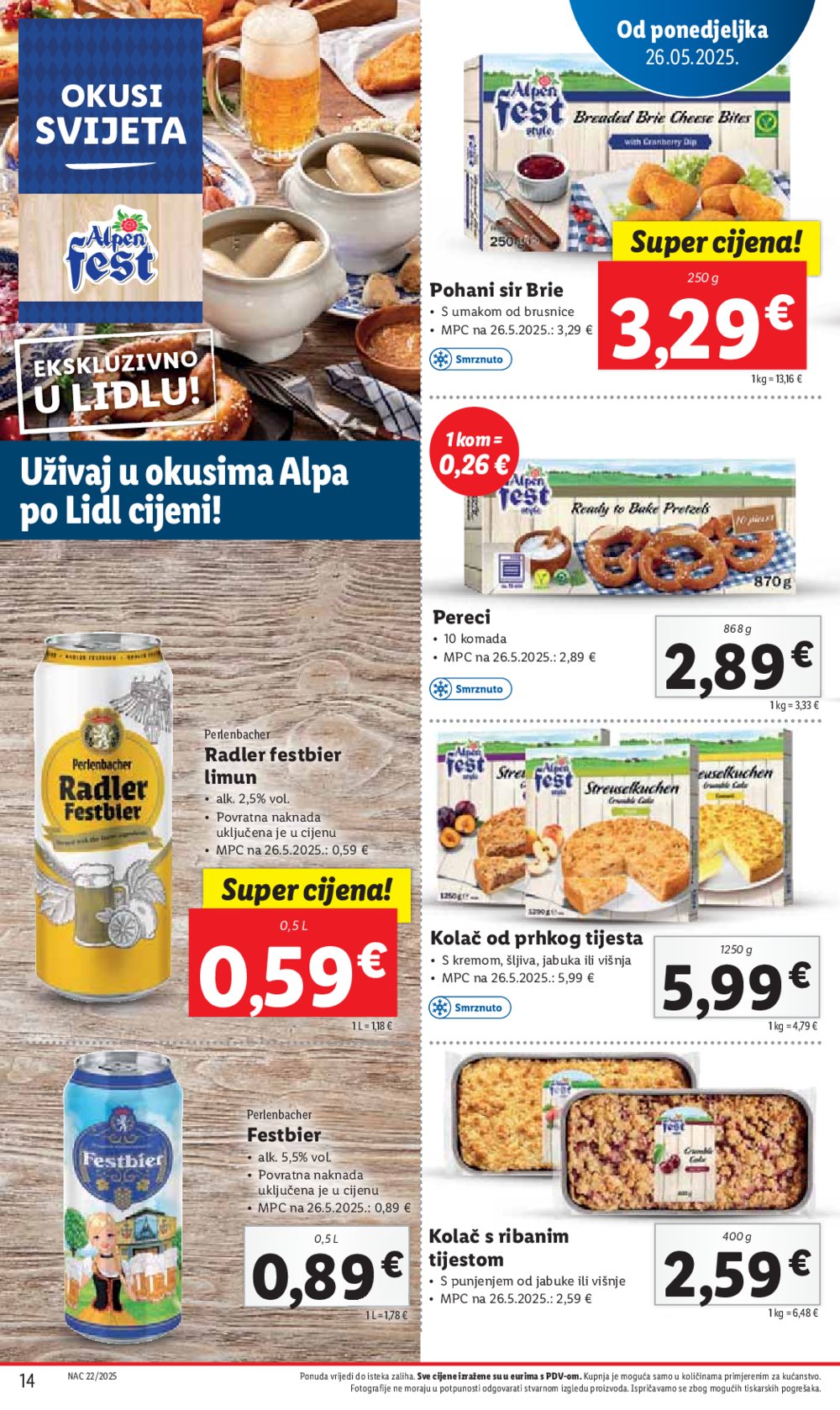 Lidl super ponuda od ponedjeljka 26.05.-01.06..