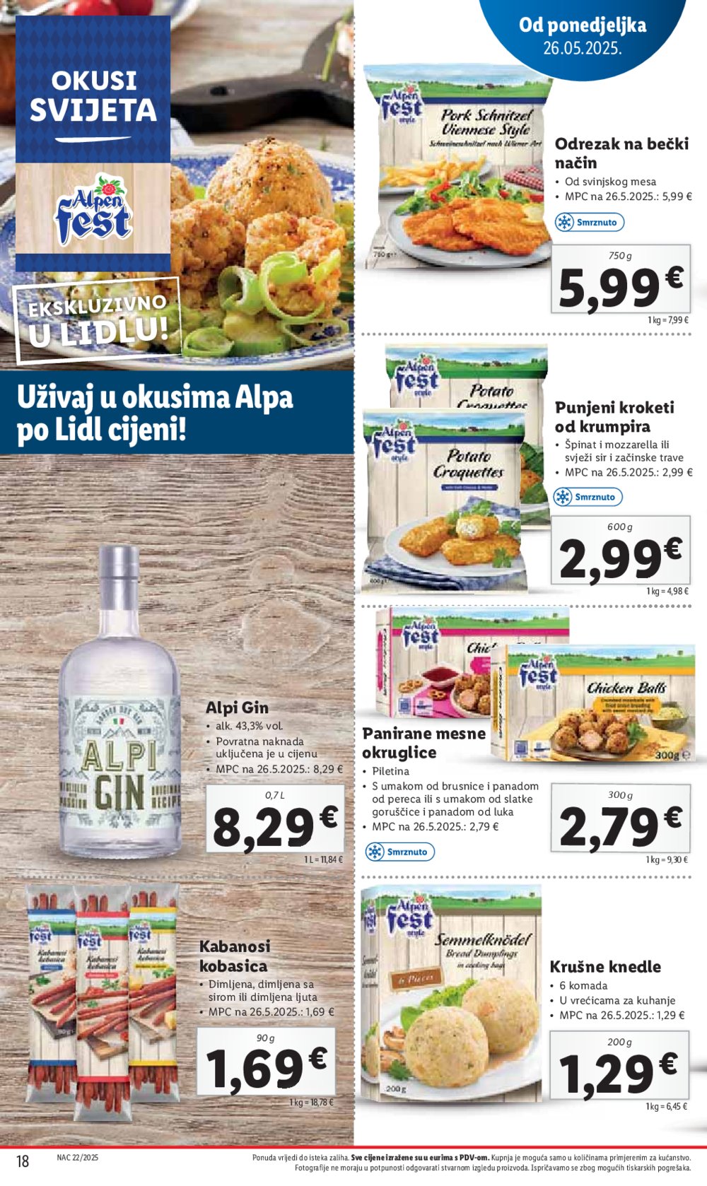 Lidl super ponuda od ponedjeljka 26.05.-01.06.2025.
