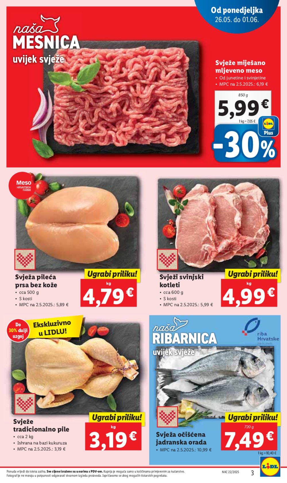 Lidl super ponuda od ponedjeljka 26.05.-01.06.2025.