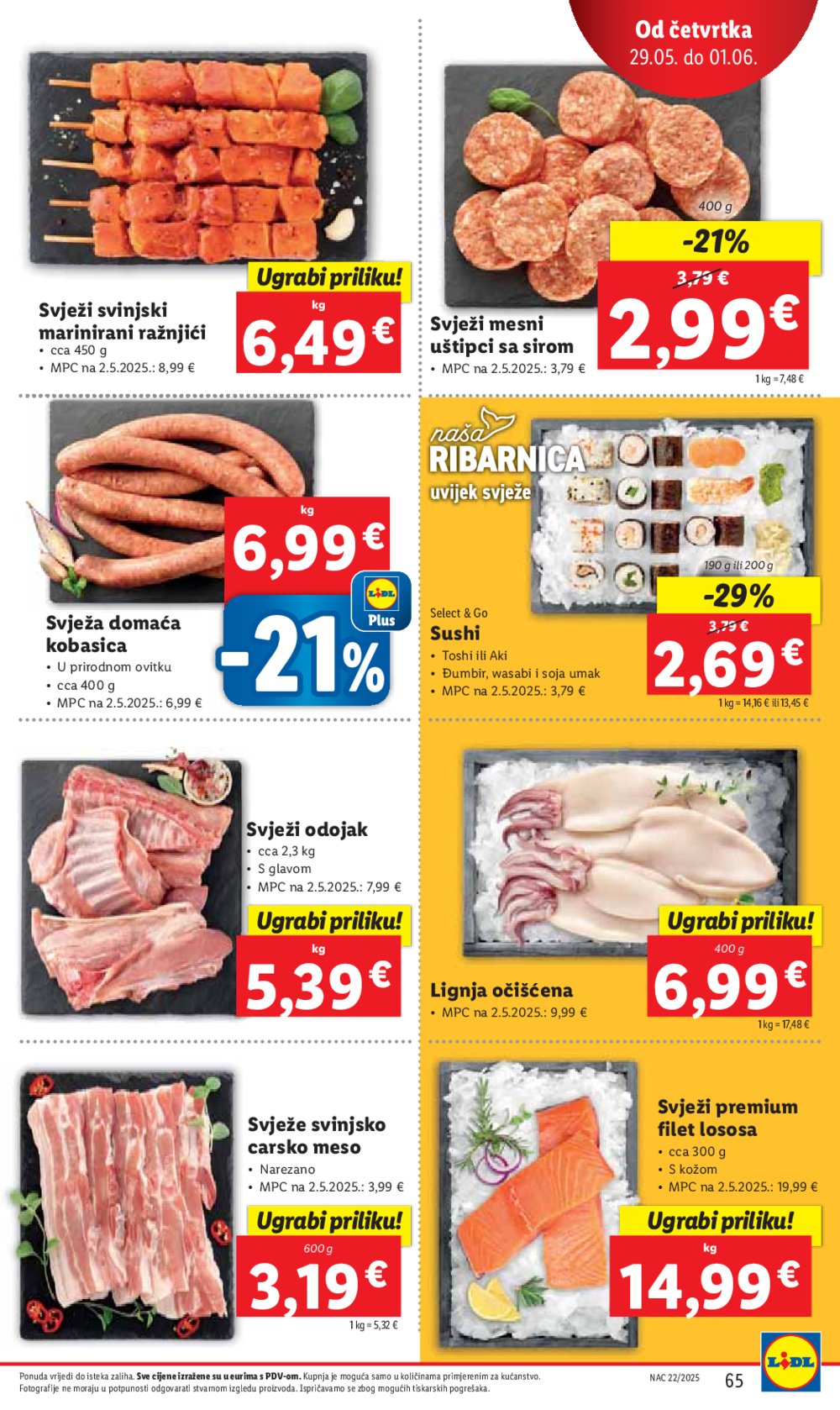 Lidl super ponuda od ponedjeljka 26.05.-01.06.2025.