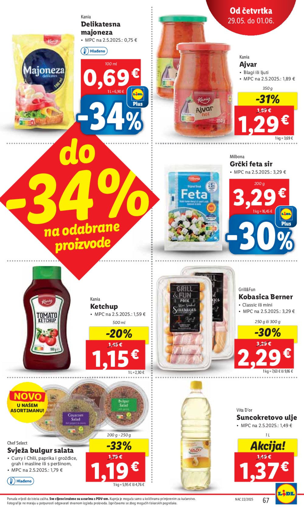 Lidl super ponuda od ponedjeljka 26.05.-01.06.2025.