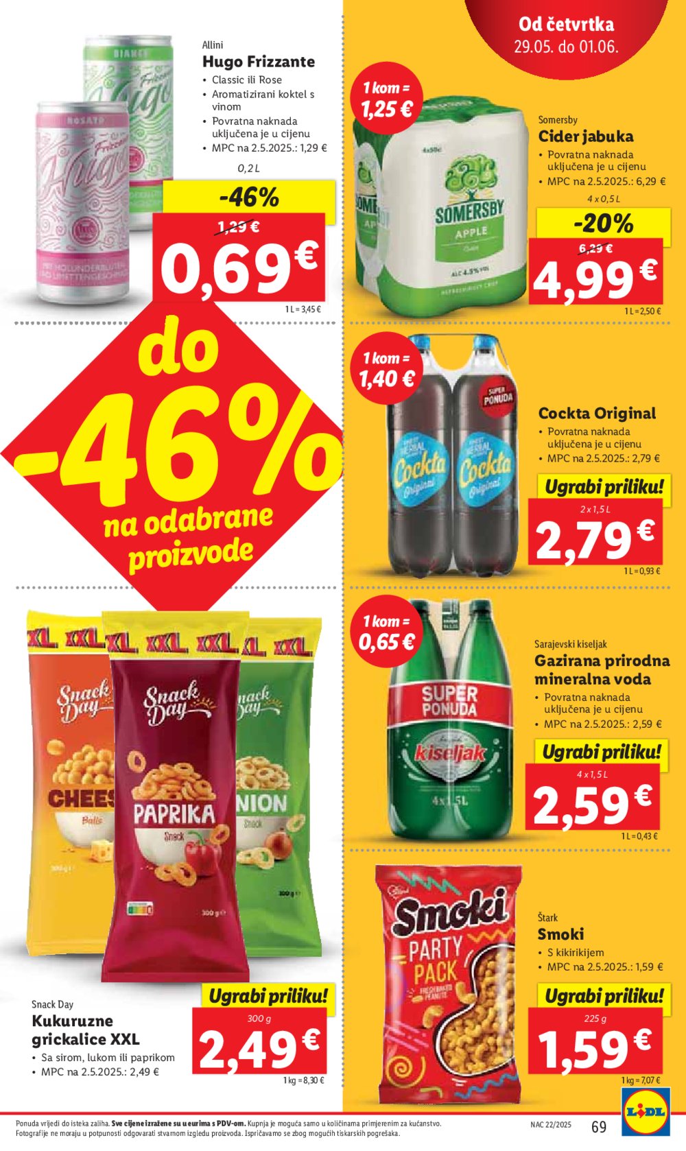 Lidl super ponuda od ponedjeljka 26.05.-01.06.2025.
