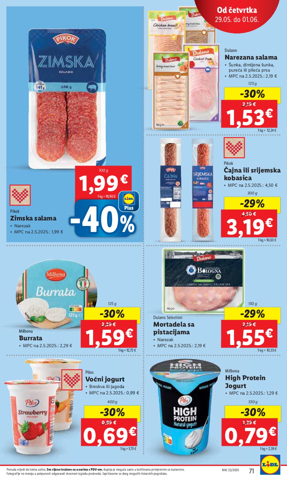 Lidl super ponuda od ponedjeljka 26.05.-01.06.2025.