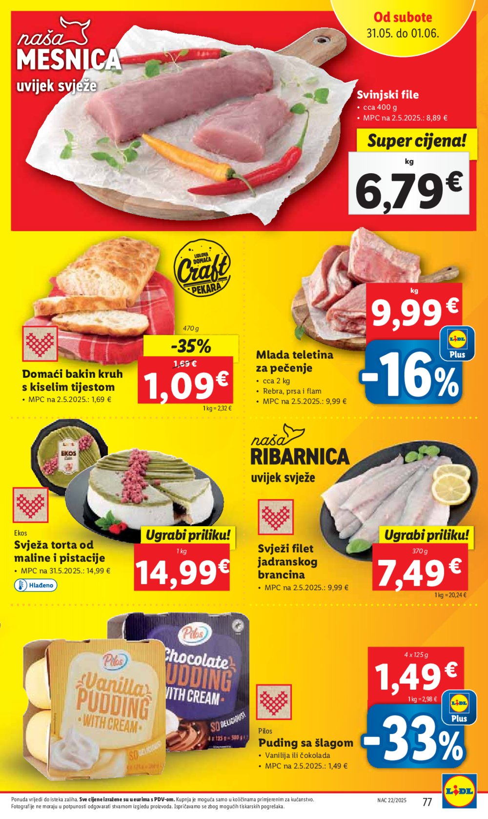 Lidl super ponuda od ponedjeljka 26.05.-01.06.2025.