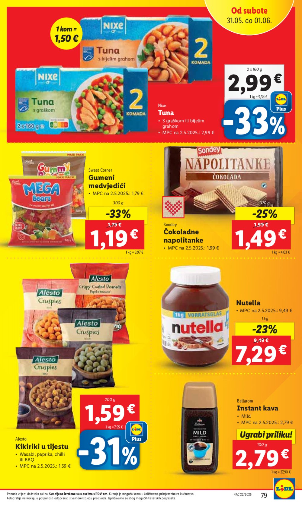 Lidl super ponuda od ponedjeljka 26.05.-01.06.2025.