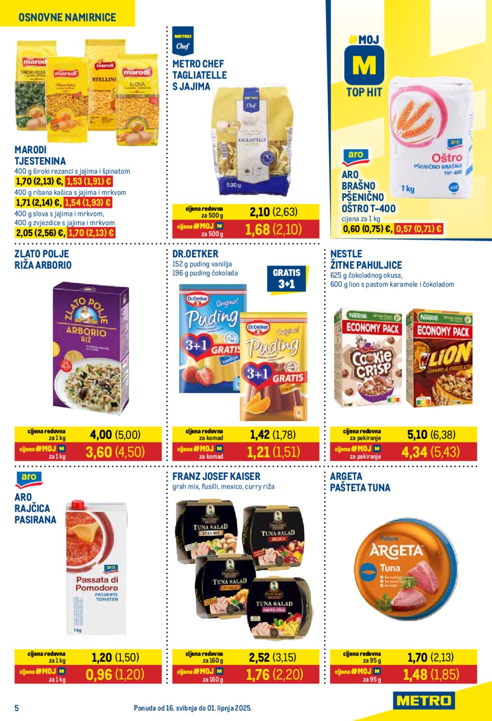 Metro katalog Prehrana 16.05.-01.06.2025.