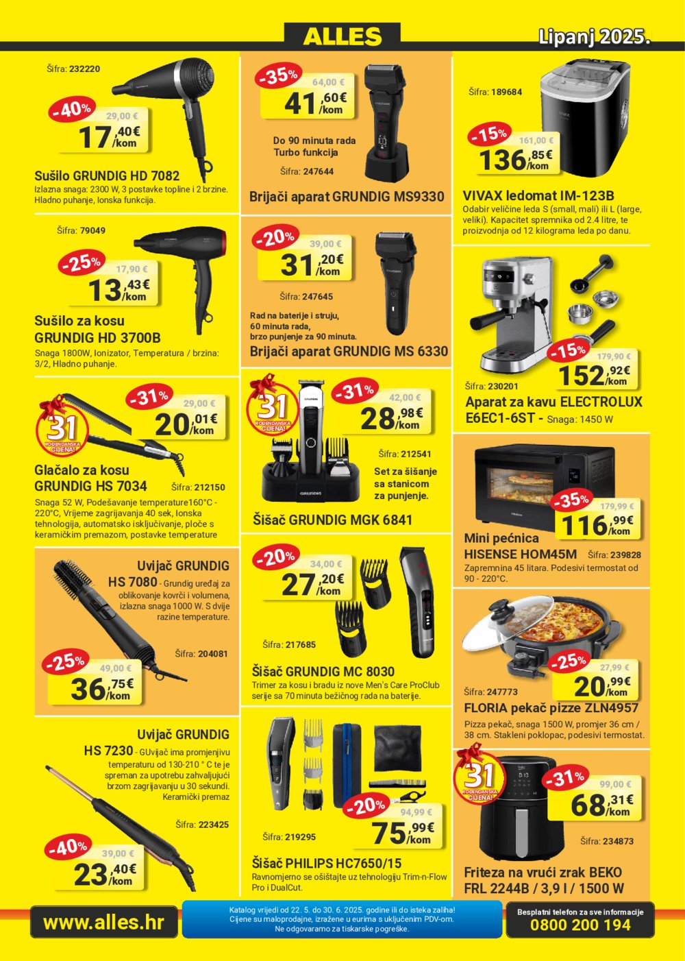 Alles katalog Akcija 22.05.-30.06.2025.