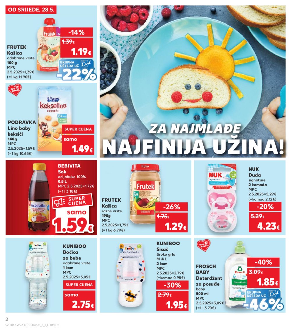Kaufland katalog Kaufland marke 28.05.-03.06.2025. Odabrane poslovnice