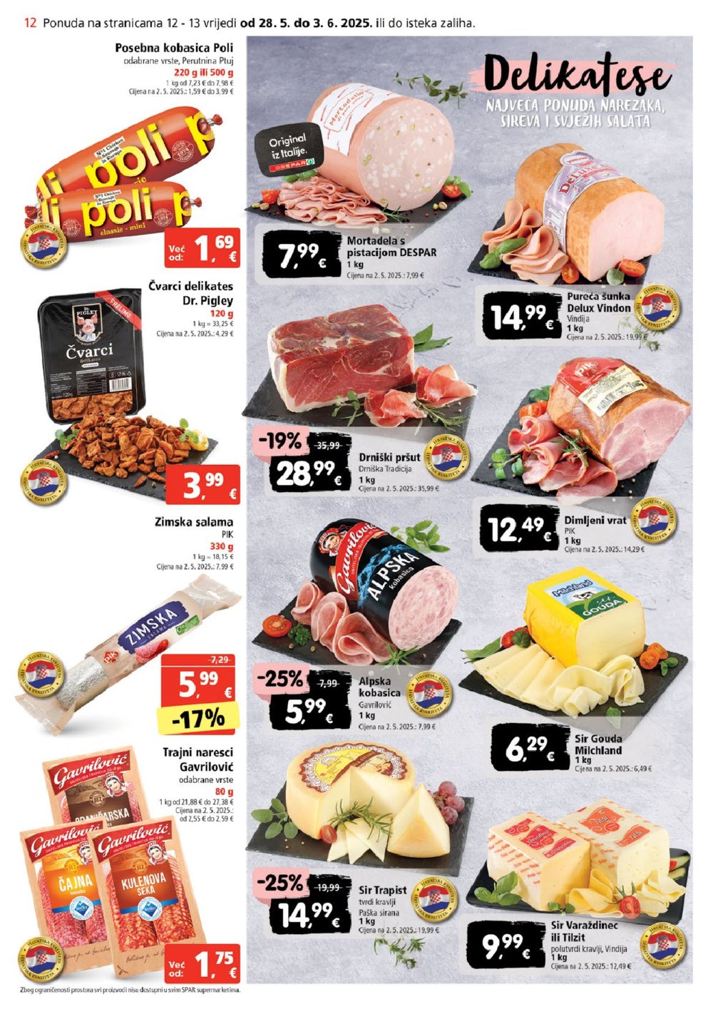 SPAR katalog Akcija 28.05.-03.06.2025.