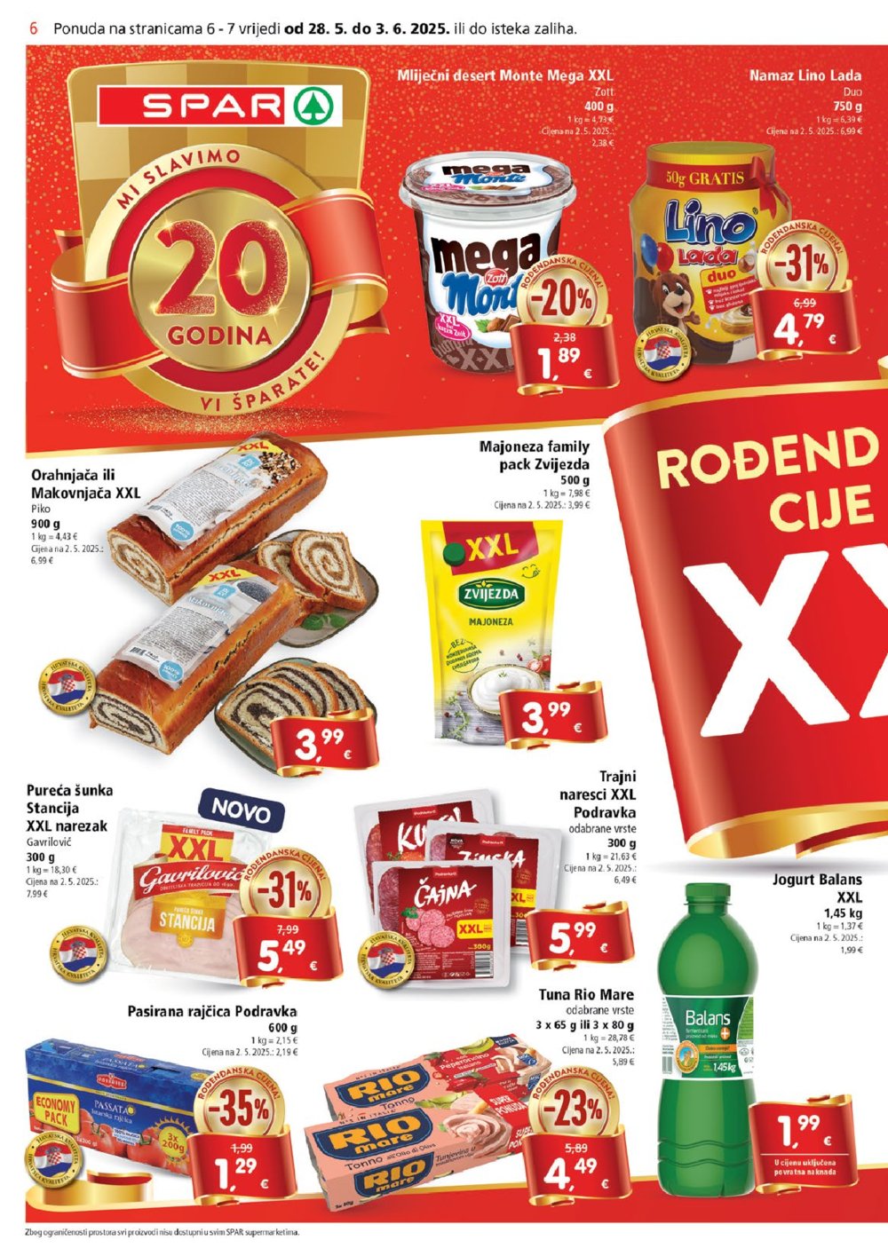 SPAR katalog Akcija 28.05.-03.06.2025.