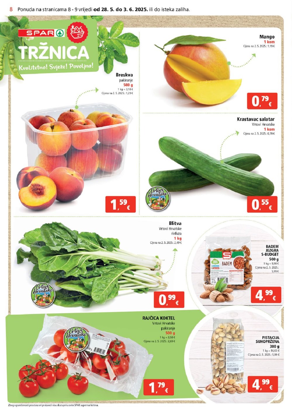 SPAR katalog Akcija 28.05.-03.06.2025.