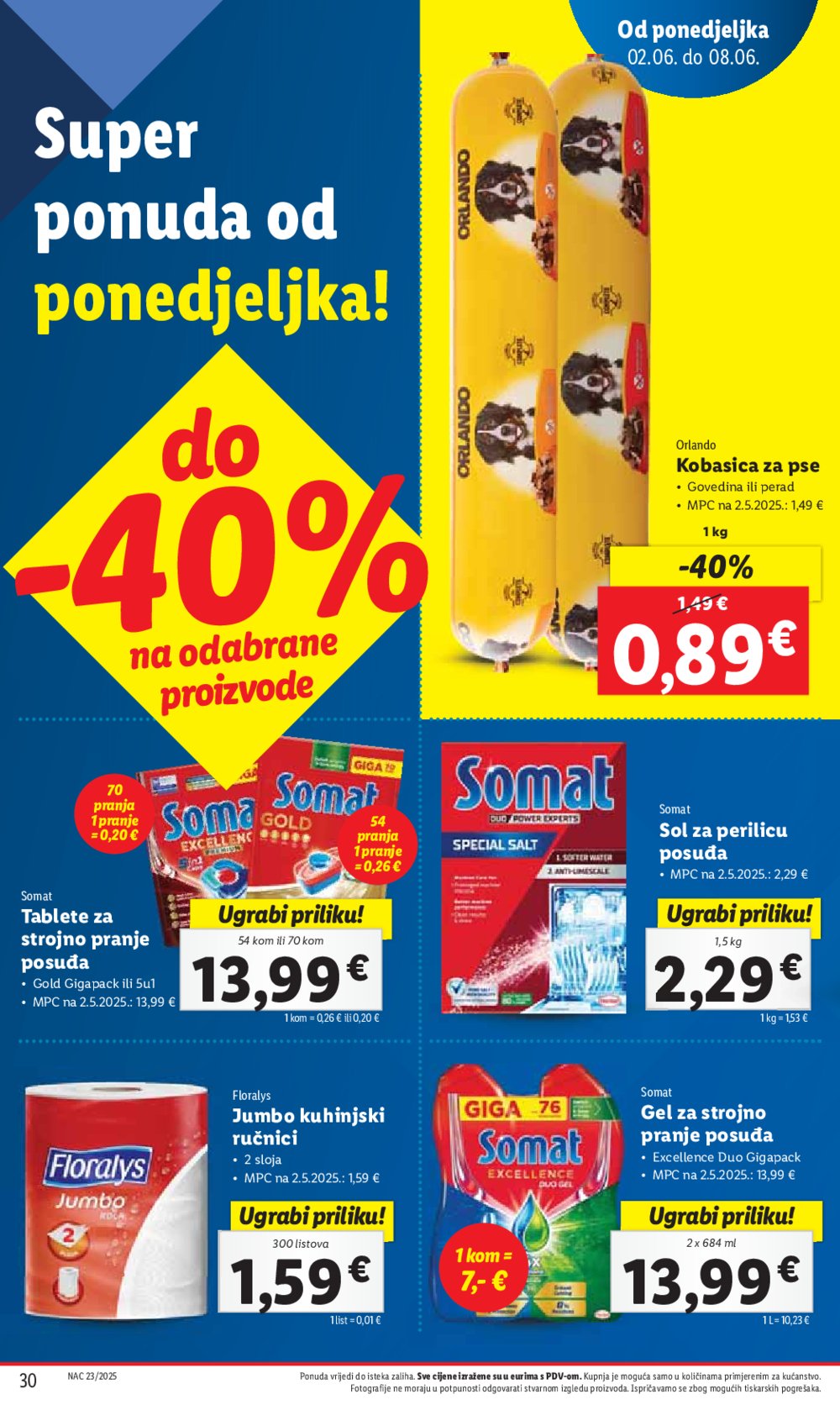 Lidl katalog Super ponuda od ponedjeljka 02.06.-08.06.2025.