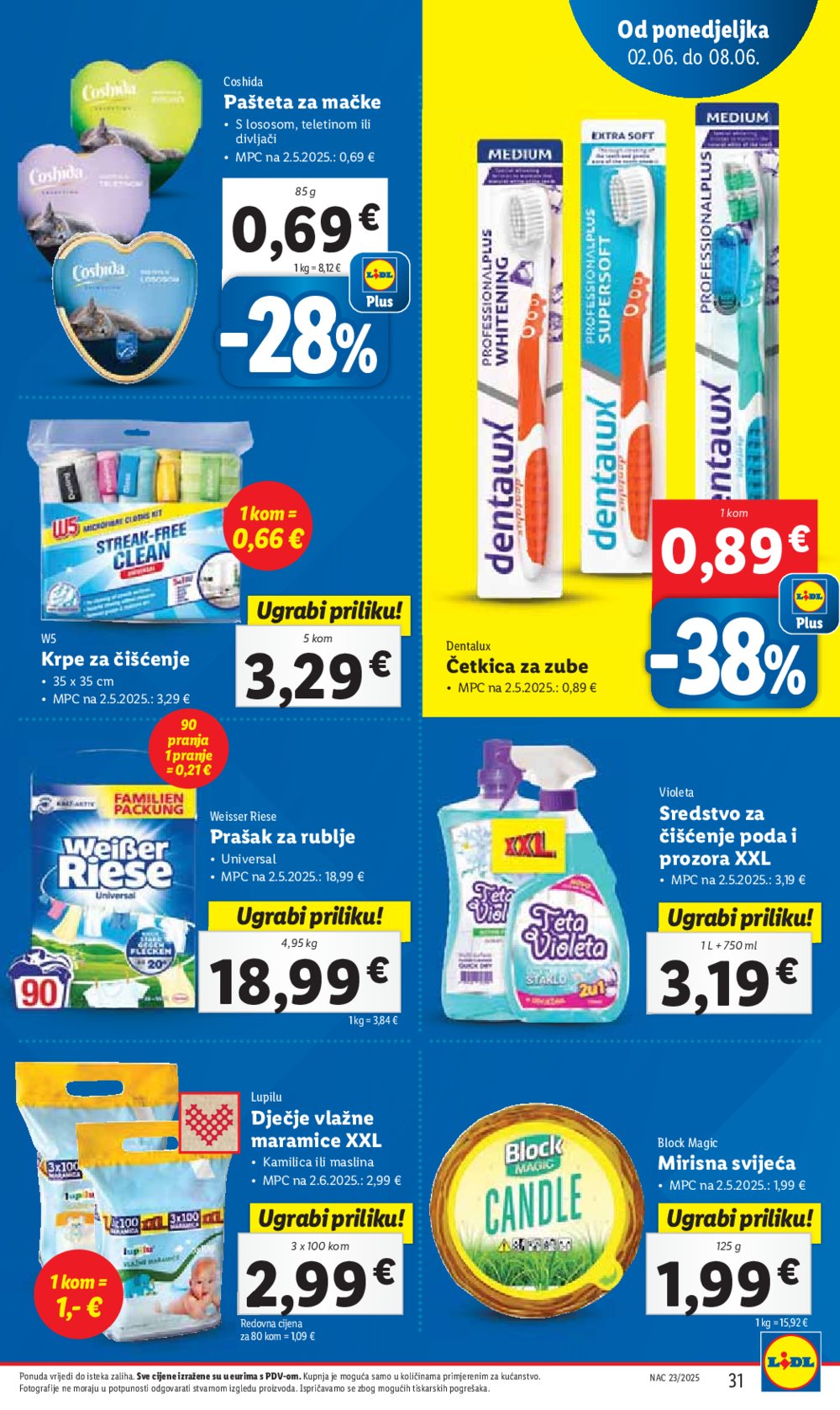 Lidl katalog Super ponuda od ponedjeljka 02.06.-08.06.2025.