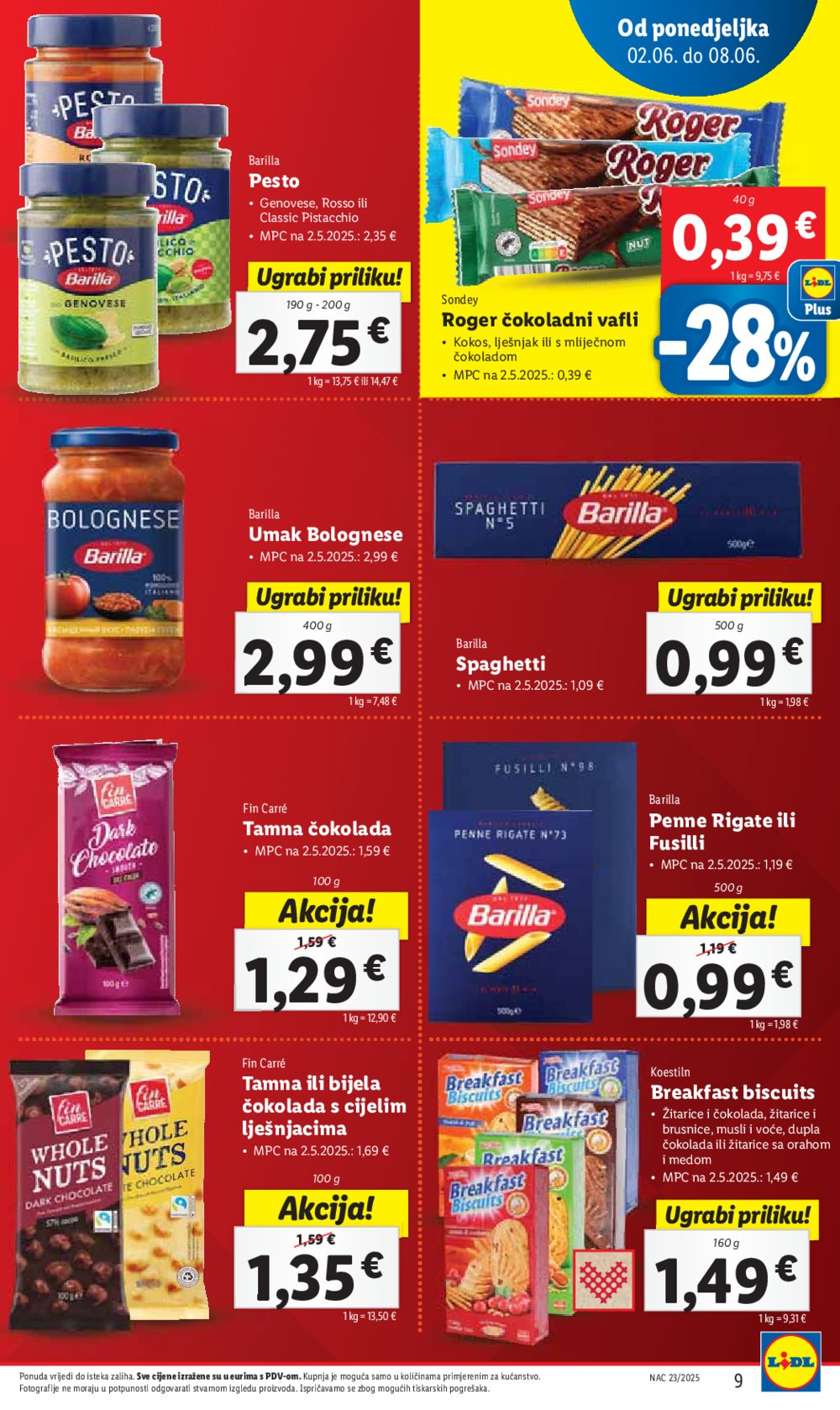 Lidl katalog Super ponuda od ponedjeljka 02.06.-08.06.2025.