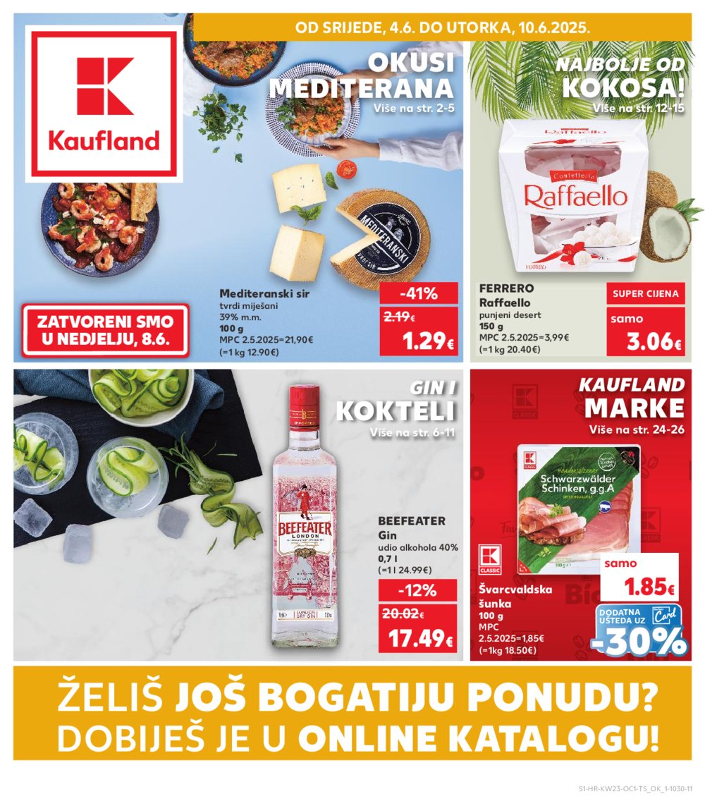 Kaufland katalog Kaufland marke 04.06.-10.06.2025. Odabrane poslovnice