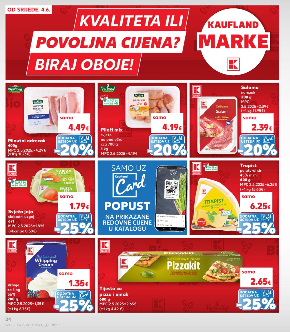 Kaufland katalog Kaufland marke 04.06.-10.06.2025. Odabrane poslovnice