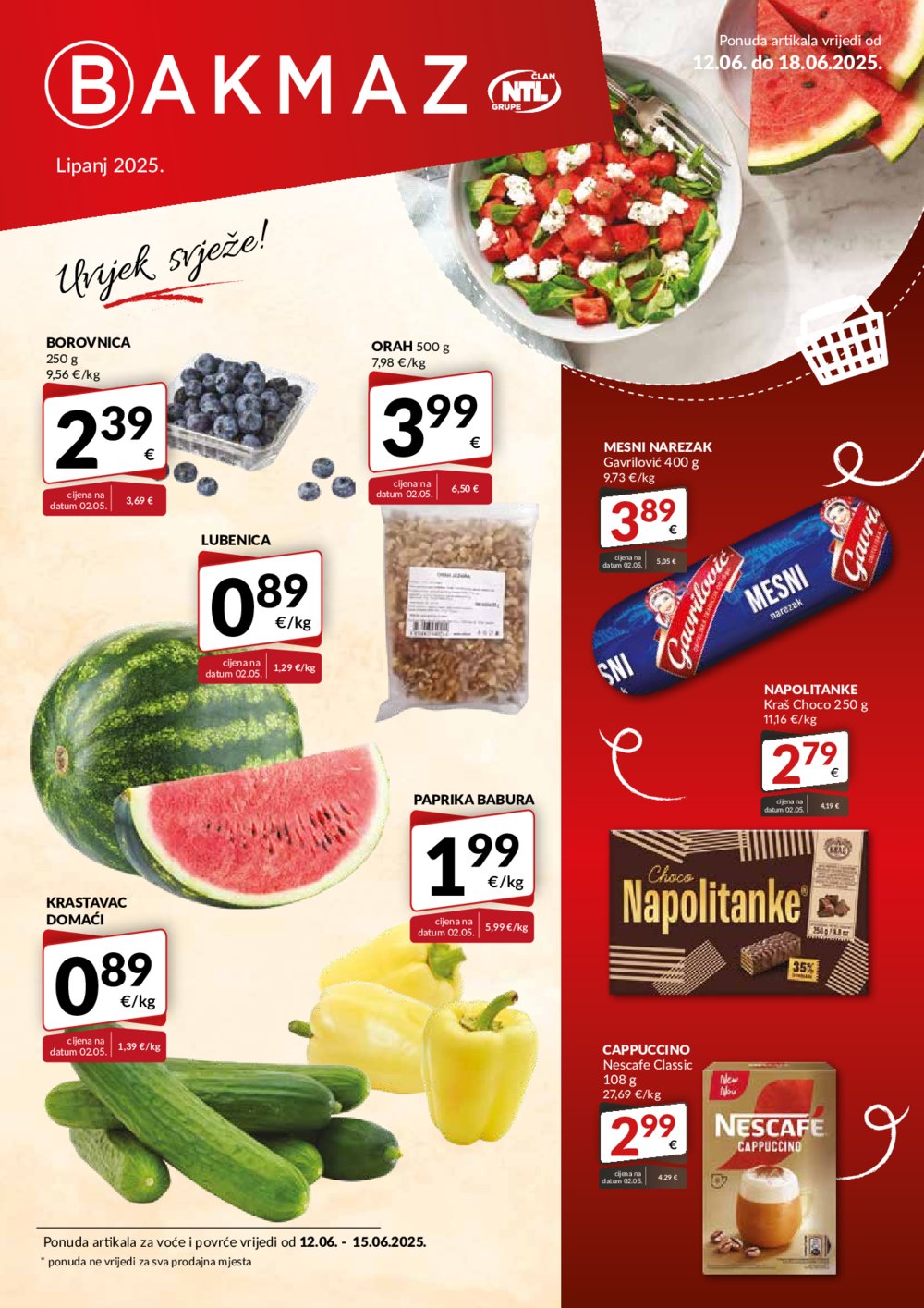 Bakmaz katalog Akcija 12.06.-18.06.2025.