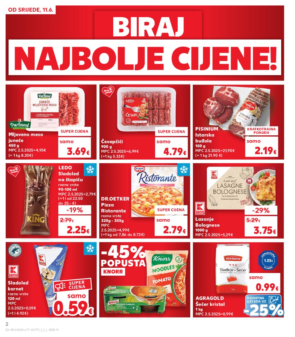 Kaufland katalog Akcija 11.06.-17.06.2025. Odabrane poslovnice