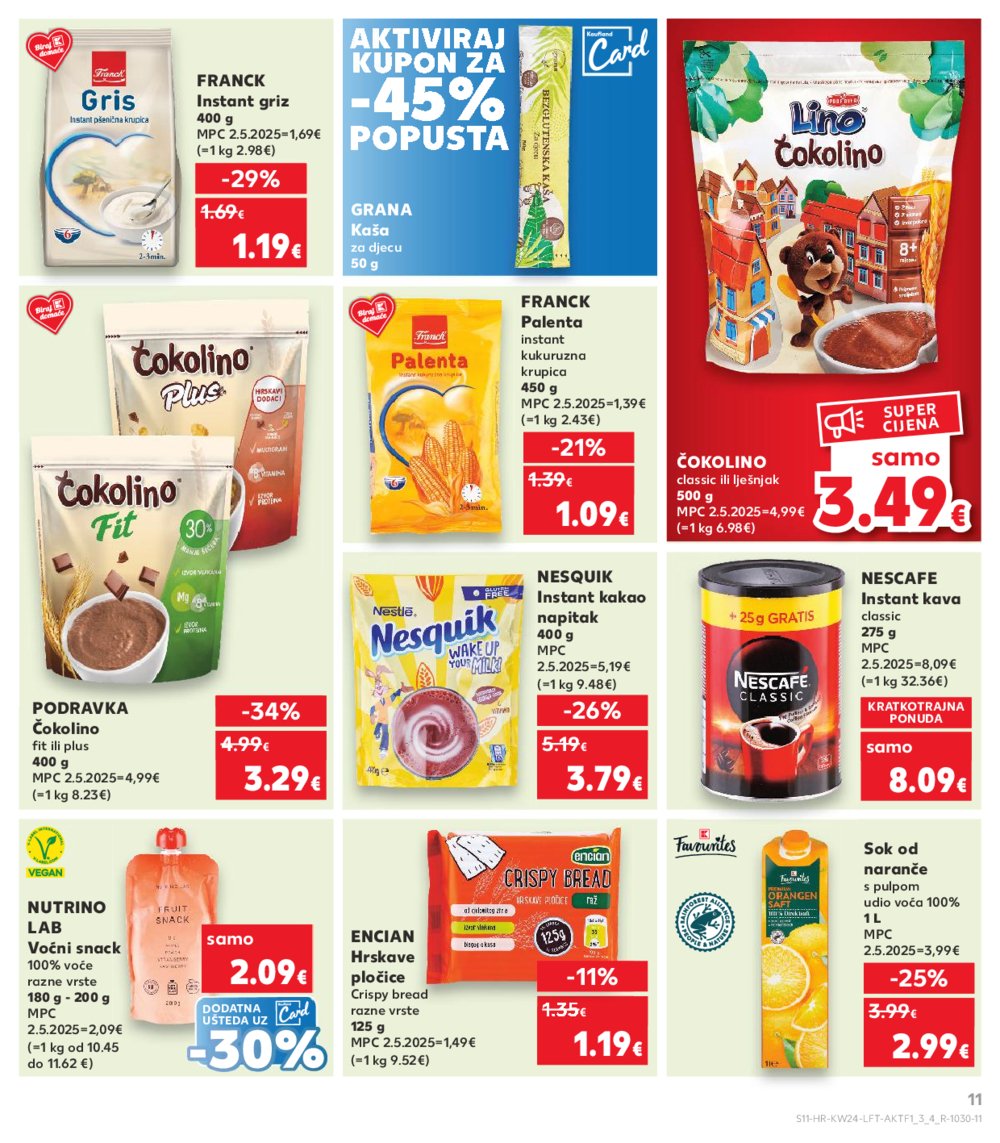 Kaufland katalog Akcija 11.06.-17.06.2025. Odabrane poslovnice