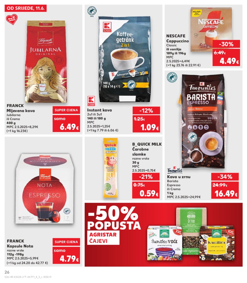 Kaufland katalog Akcija 11.06.-17.06.2025. Odabrane poslovnice